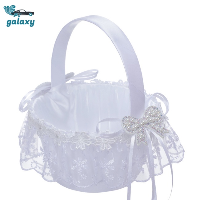 Galaxy Giỏ Đựng Hoa Mini Có Tay Cầm Trang Trí Đám Cưới Lãng Mạn