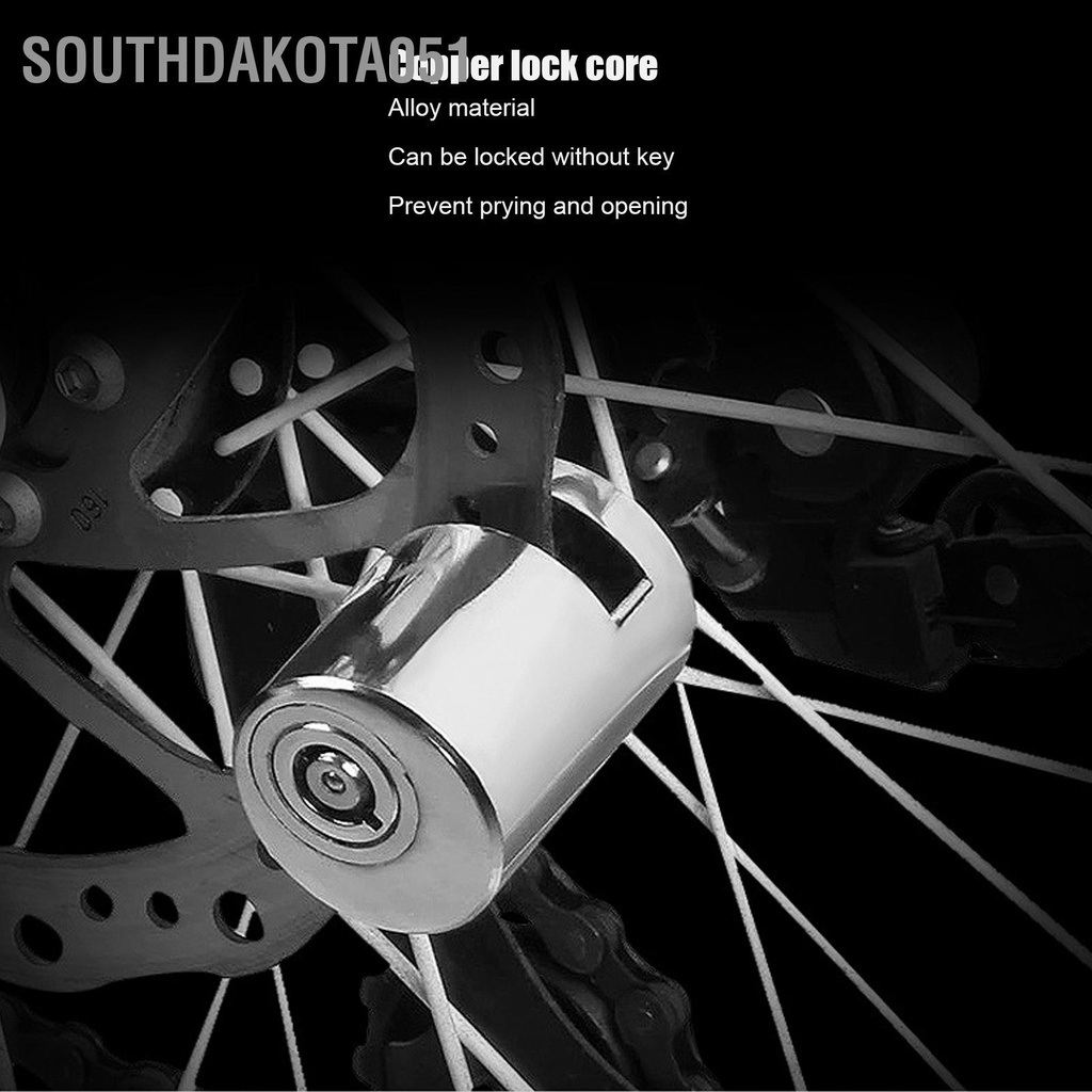 Southdakota051 Phanh Đĩa Khóa Mini Hợp Kim Nhôm Xe Đạp An Toàn Chống Trộm Cho Máy Đường Chu Kỳ