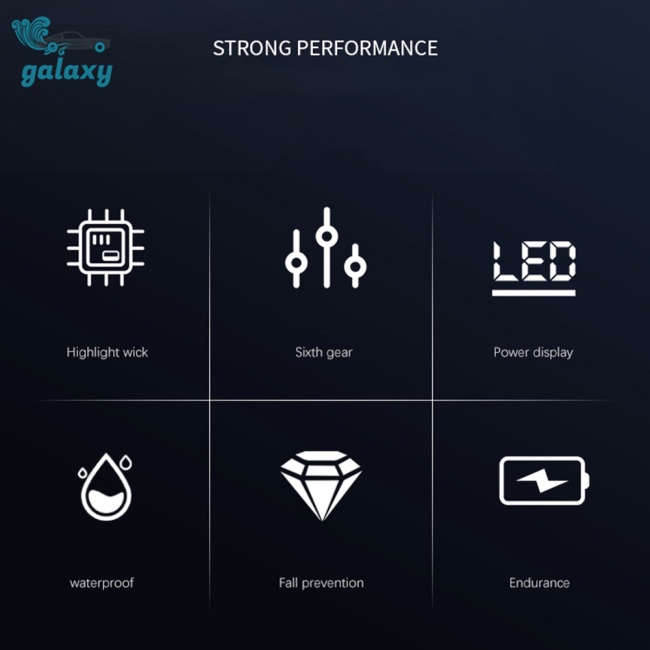 Galaxy Đèn Pin Cầm Tay Đa Năng Công Suất Cao Sạc Usb Tiện Dụng