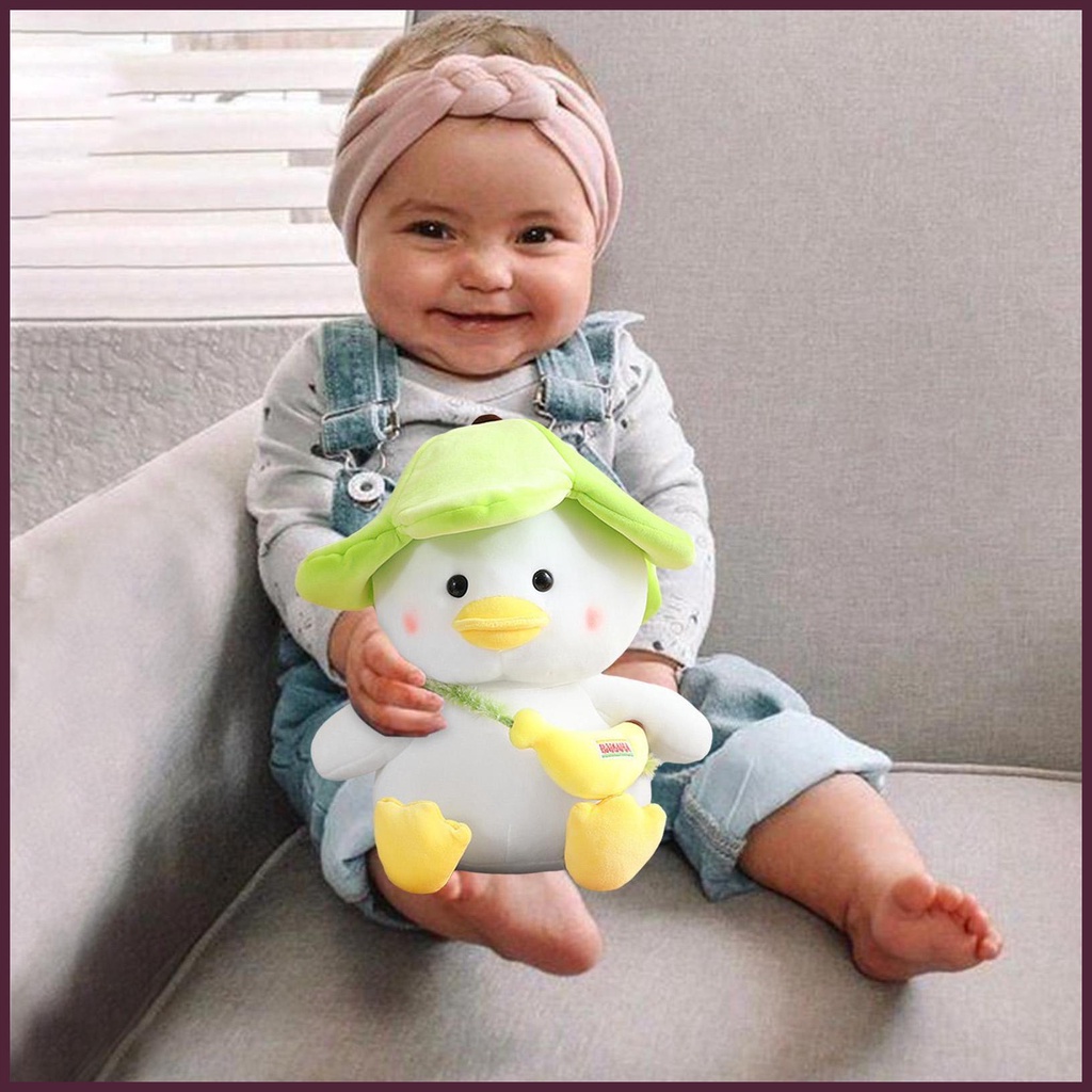 Đồ chơi nhồi bông Hình Vịt Vàng / Chuối 9.84inch Mềm Mại Đáng Yêu