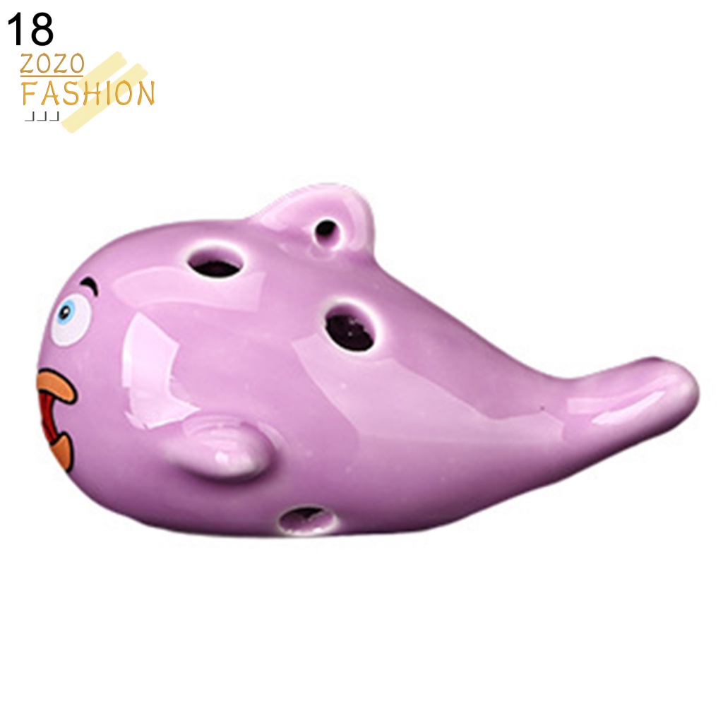 Kèn Ocarina Gốm Sứ Chống Nứt Tông Màu Sáng Cho Trẻ Em