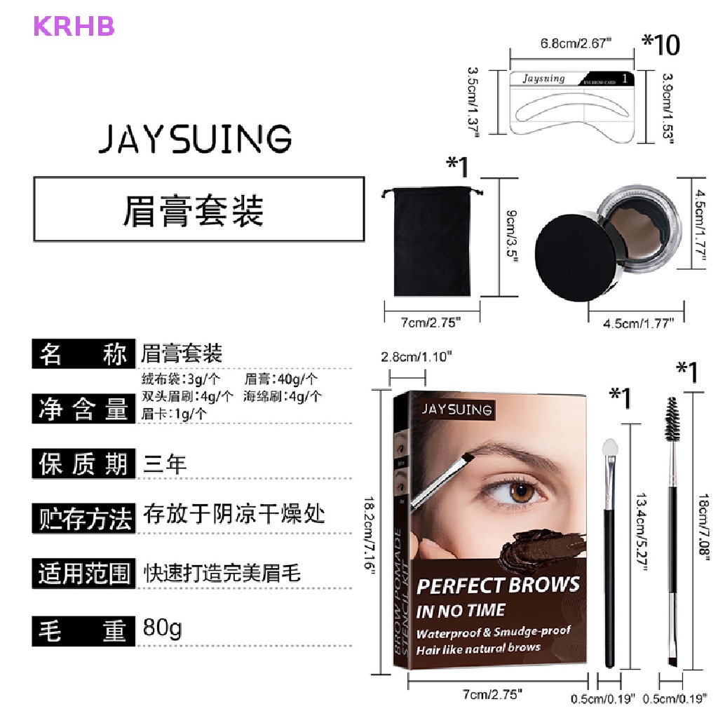 Kem Nhuộm Lông Mày Kháng Nước Bền Màu Chuyên Dụng Trang Điểm