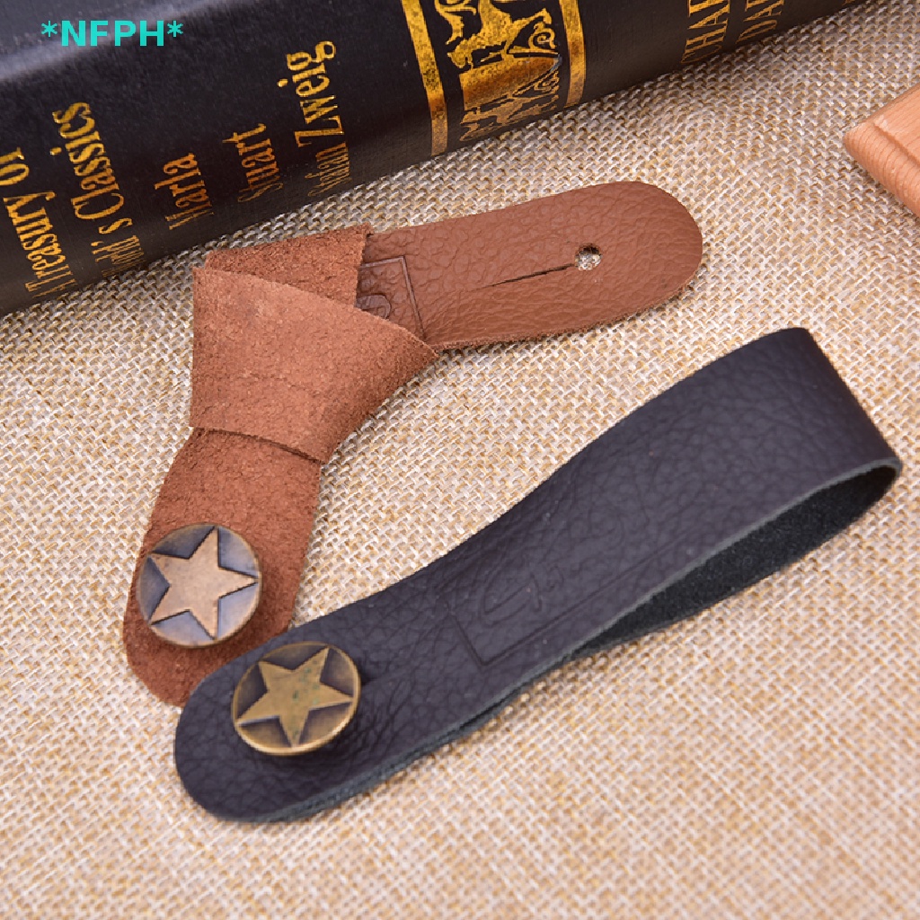 Dây Đeo Bằng Da Có Móc Gắn Cho Đàn Ghita Tiện Dụng Và Bền Mới