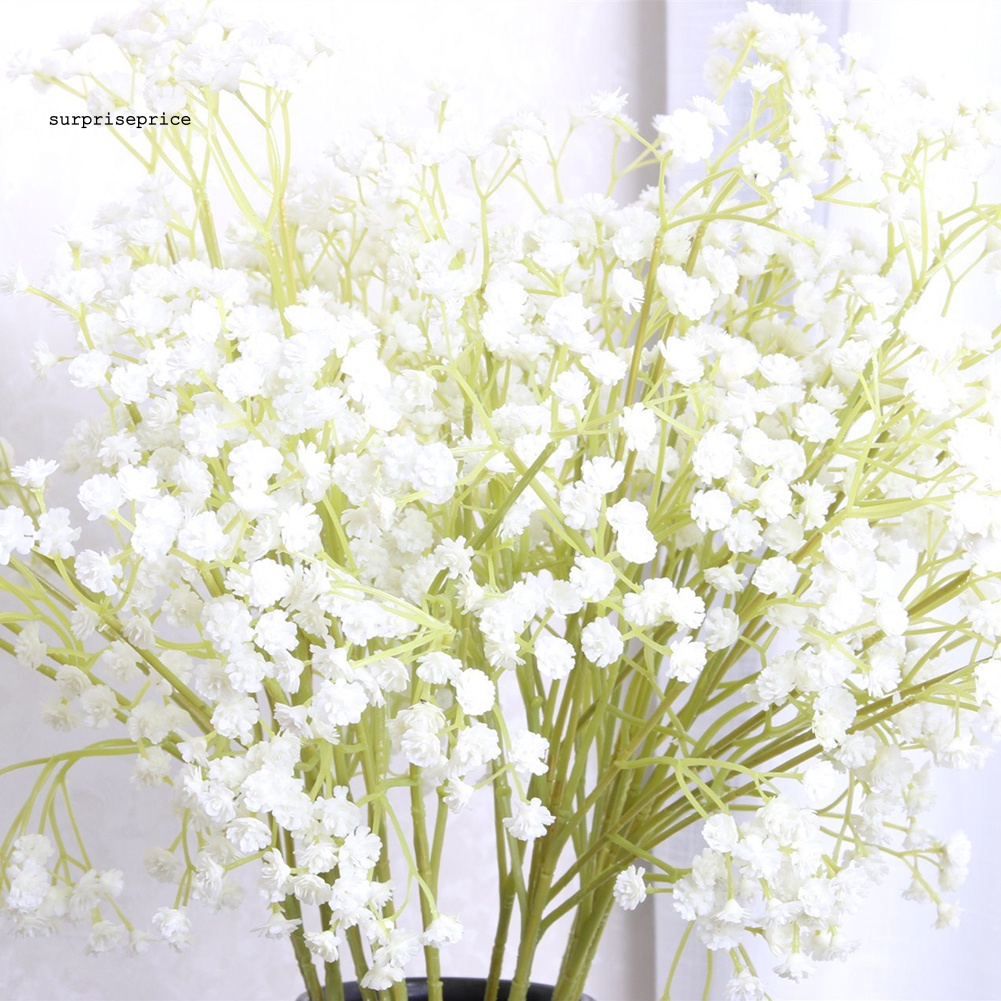 1 Bông Hoa Gypsophila Nhân Tạo Bằng Nhựa Cho Trang Trí Tiệc Cưới