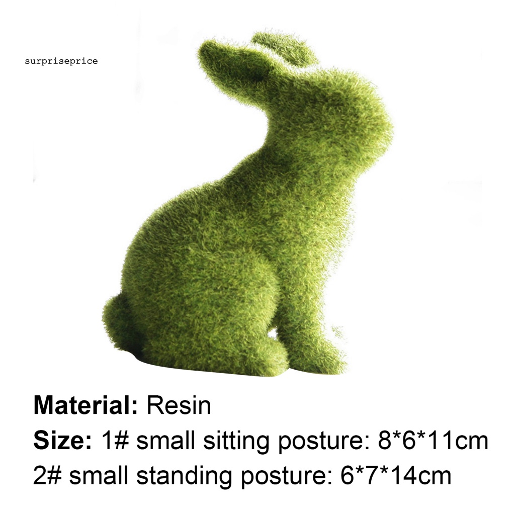 Mô Hình Thỏ Phục Sinh Bằng Nhựa Resin Dễ Thương Dùng Trang Trí