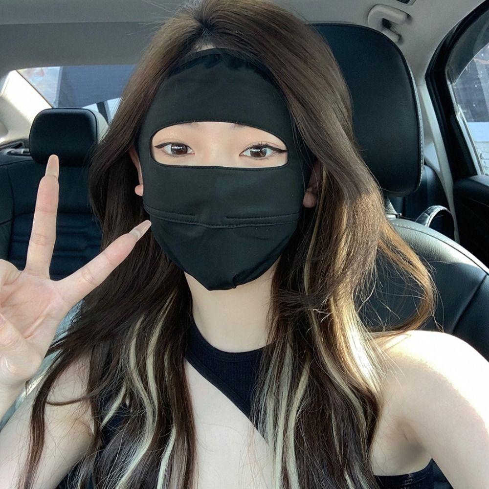 DARNELL Khẩu Trang Chống Nắng Thoáng Khí Chống Tia UV Màu Sắc Đơn Giản