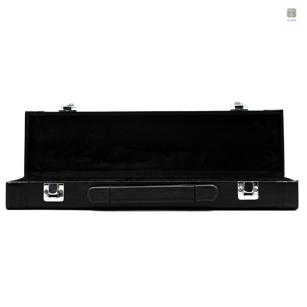 Hộp Da Đựng Sáo Trình Diễn Phương Tây Với Khóa Xốp Cotton