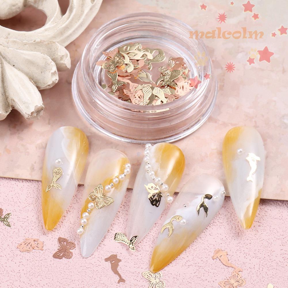 Phụ Kiện Trang Trí Móng Nghệ Thuật Hình Bướm Bằng Kim Loại Phong Cách Nhật Bản Charms