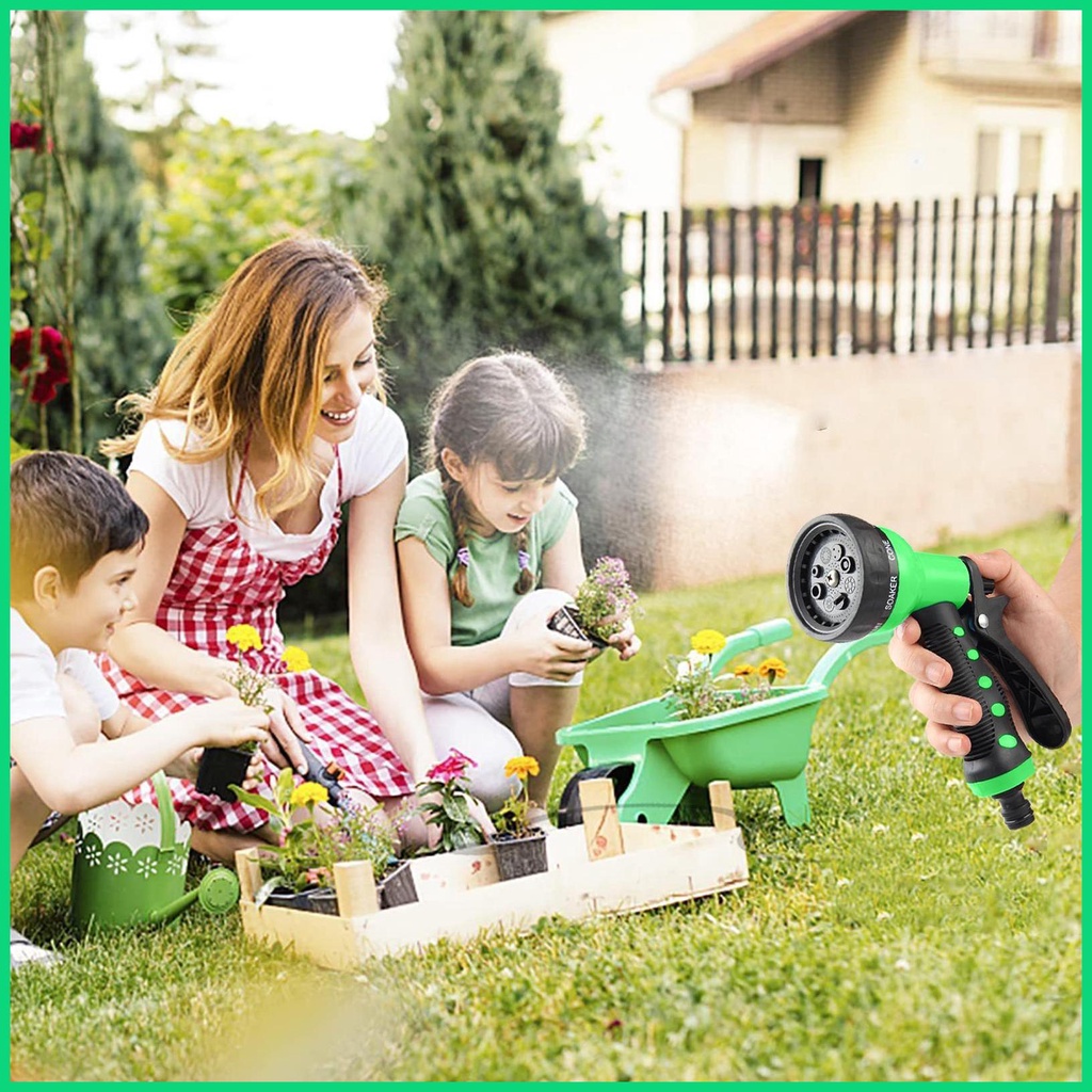 Vòi Phun Nước Tưới Vườn 8 Họa Tiết Áp Suất Cao Với Bộ Điều Khiển Dòng Chảy