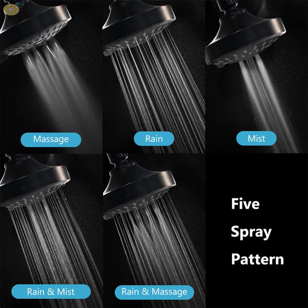 Vòi Hoa Sen Phun Nước 4 inch Điều Chỉnh Được Tiết Kiệm Nước Tiện Lợi Mới