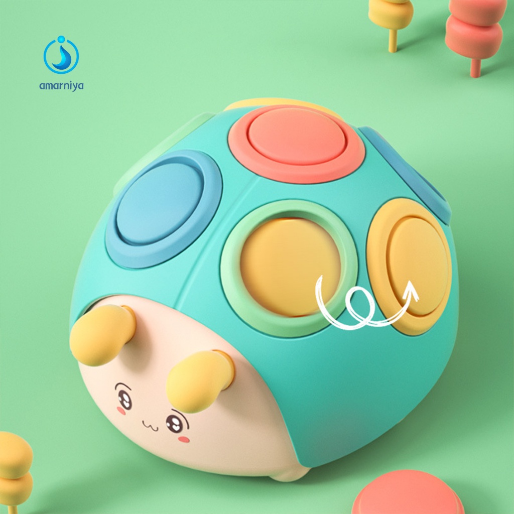 Amar Đồ Chơi Nắm Lỗ Nhỏ Hình Bọ Cánh Cứng Màu Sáng Tập Thể Dục Cho Bé