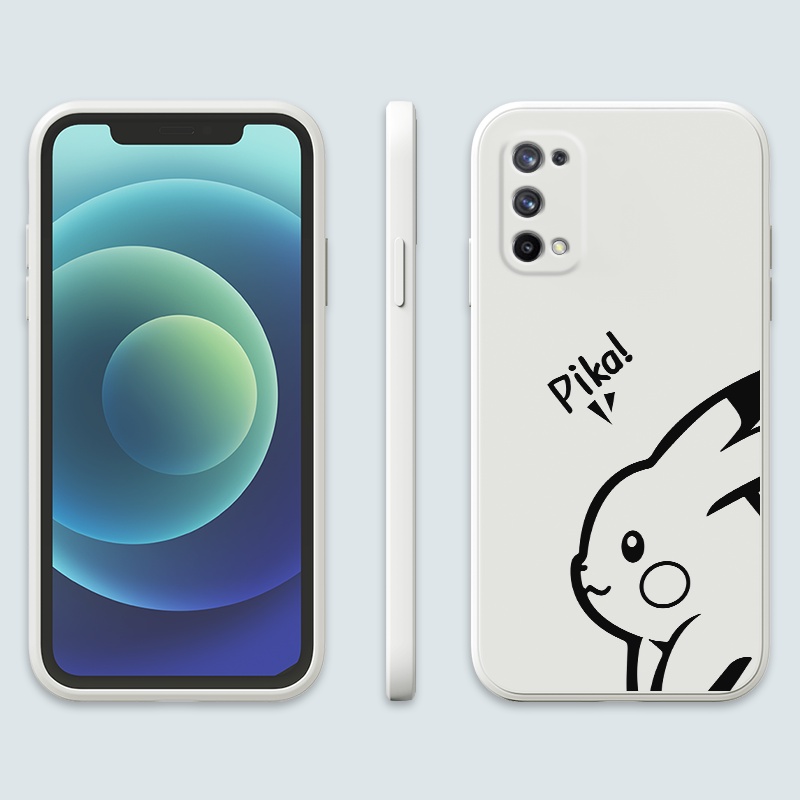 Ốp Điện Thoại Silicon Dẻo Mềm Chống Sốc Hình Pikachu Cho OPPO Realme X7 X7MAX X7Pro X50 X50Pro X XT X2
