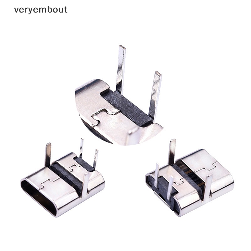 Set 10 Đầu Kết Nối Micro Usb 2Pin 90 Độ Type B Cho Điện Thoại