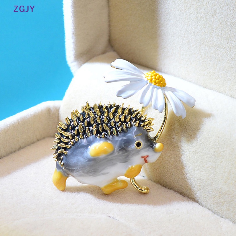 Ghim Cài Áo Hình Nhím Và Hoa Cúc Dễ Thương Thời Trang Cho Nữ Mới