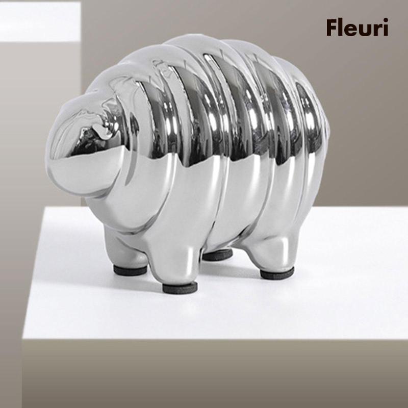 Đồ trang trí Tượng Cừu Bằng Gốm Sáng Tạo Hiện Đại