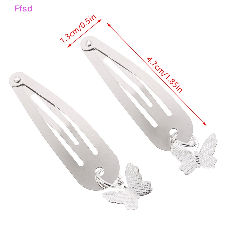 {Ffsd} Kẹp Tóc Chuỗi Xích Kim Loại Hình Bướm Phong Cách Punk Thời Trang Dự Tiệc Halloween * Bán Chạy