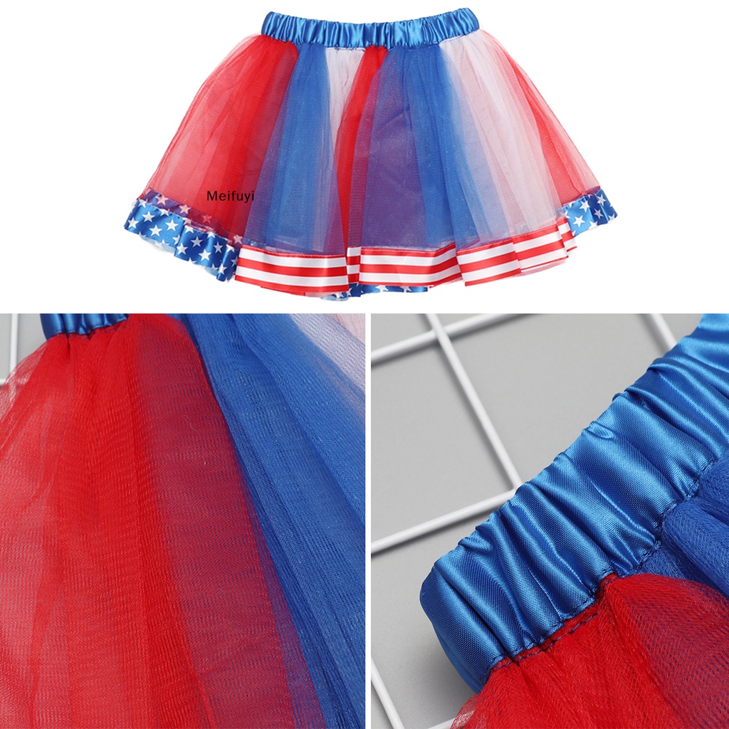 Bộ Váy Tutu In Hình Cờ Mỹ Độc Lập Cho Ngày Độc Lập