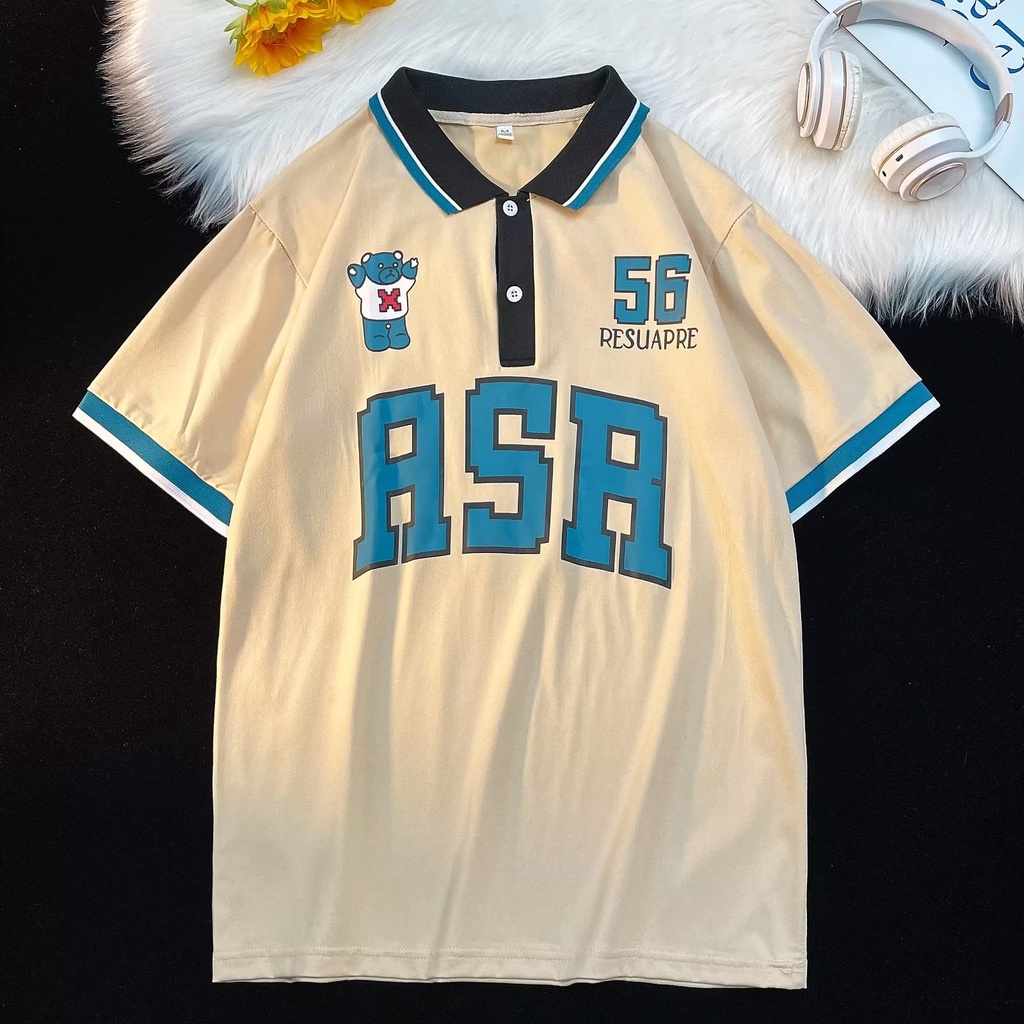 Áo Thun Tay Lỡ Dáng Rộng In Chữ Và Số Thời Trang Mùa Hè 2023POLO Dễ Phối Đồ Phong Cách Mới Cho Nam