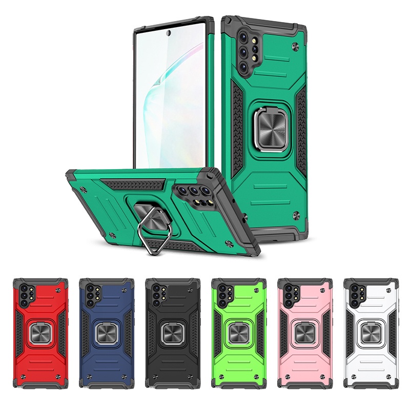 Ốp Điện Thoại Chống Sốc Có Nhẫn Đỡ Từ Tính Xoay 360 Độ Trên Xe Hơi Cho Samsung Galaxy Note 10 + / Note 10 + 5G