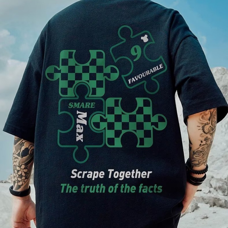 Áo Thun Tay Ngắn In Họa Tiết Phong Cách hip hop Nhật Bản Cho Nam Cỡ M-5XL