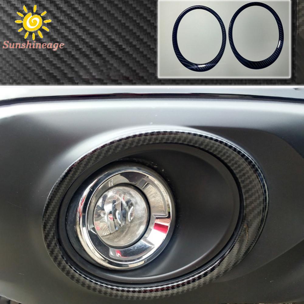 Ốp Viền Đèn Bằng Sợi Carbon Cao Cấp Cho Xe Hơi 2015-2017