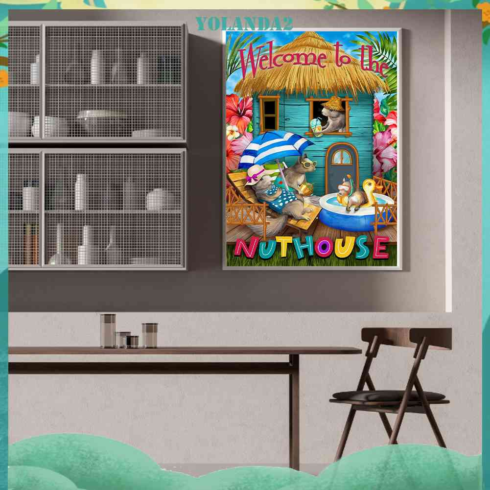 Tranh Đính Đá Kim Cương Toàn Bộ 5D DIY Hình Vẽ Chuột