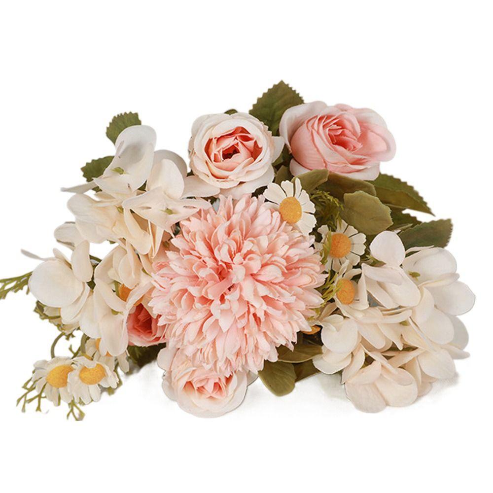 CONOPERY Bình Hoa Hồng Giả Bằng Lụa Dùng Trang Trí Tiệc Giáng Sinh