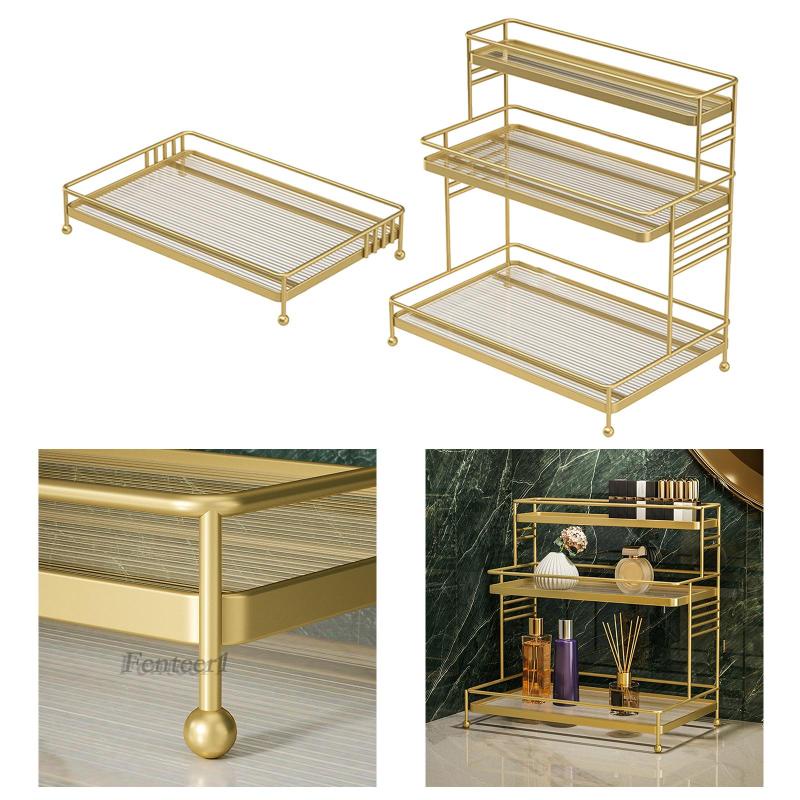 [Fenteer1] Khay Đựng Mỹ Phẩm / Son Môi / Đồ Trang Điểm Cho Phòng Tắm