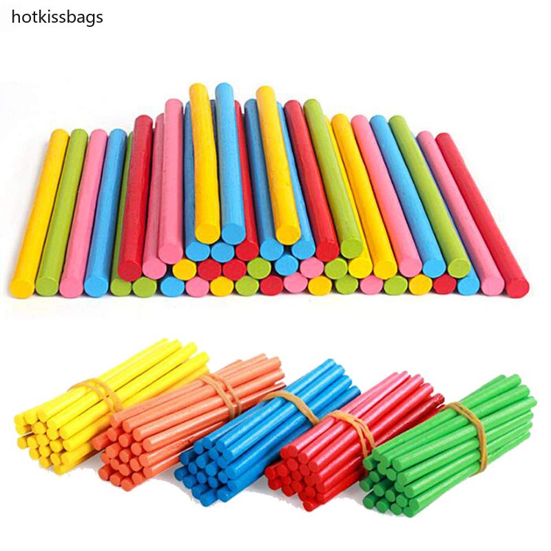 Bộ Đồ Chơi Que Tính Bằng Gỗ Cho Trẻ Em