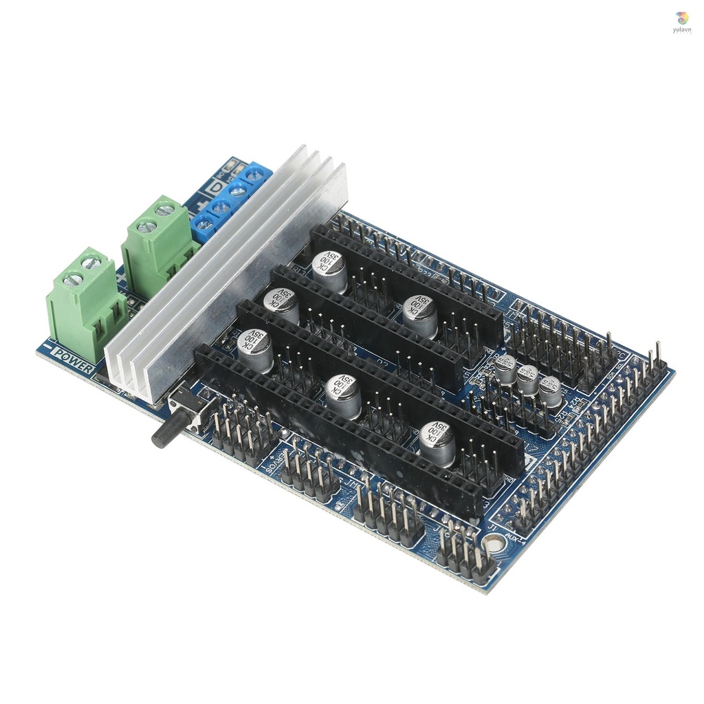 Bảng Mạch Điều Khiển Ramps 1.6 Ramps 1.5 4 Lớp Kèm Tản Nhiệt Cho Máy In 3D