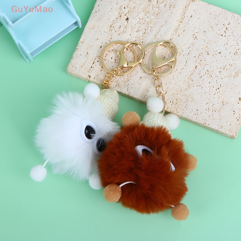 [cxGUYU] Móc Khóa Bóng Lông Thỏ Dễ Thương Cho Nữ