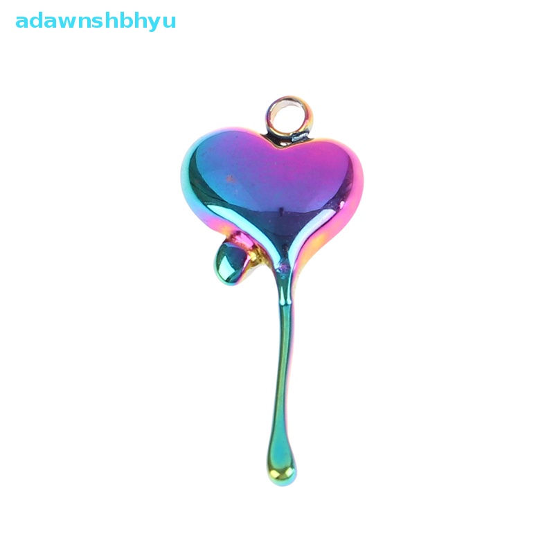 Set 2 Mặt Dây Chuyền Hình Trái Tim Bằng Thép Không Gỉ Cho Nam Nữ