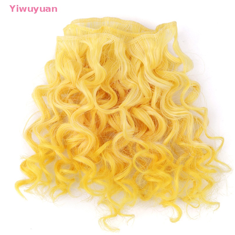 Tóc Giả Xoăn Dài 15 * 100cm Chất Lượng Cao Cho Búp Bê