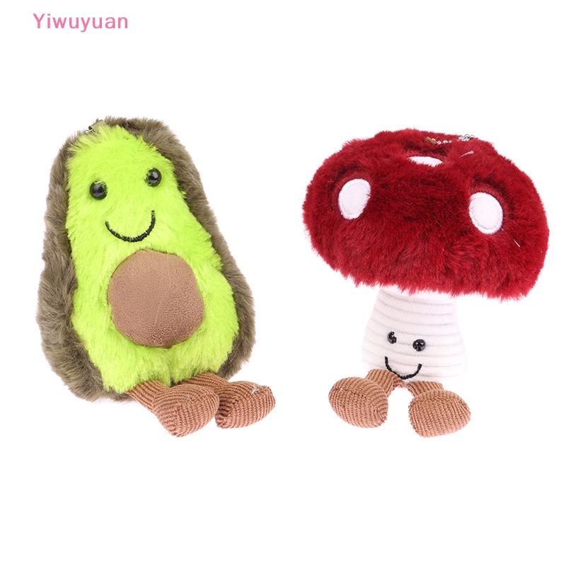 < Yiwuyuan > Móc Khóa Hình Trái Cây Nhồi Bông Mềm Mại Dễ Thương Mới