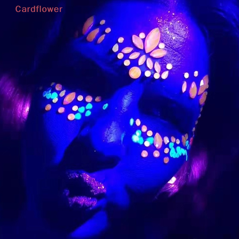 < Cardflower > Đá Pha Lê Dán Mặt / Cơ Thể Phát Sáng Trong Bóng Tối