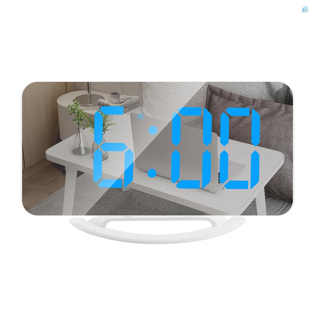Đồng Hồ Báo Thức Kỹ Thuật Số Mini 3 Chế Độ Sáng Tự Động Điều Chỉnh Được