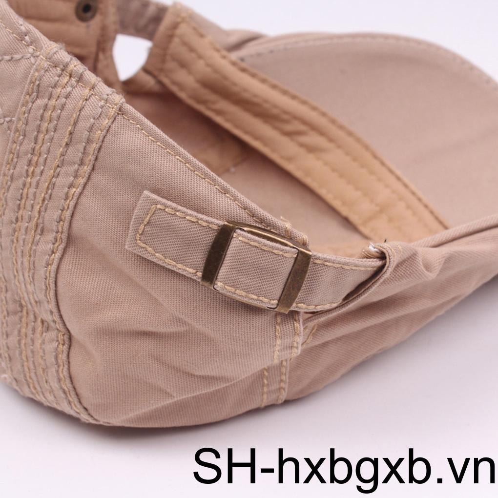 Mới Mũ Lưỡi Trai Cotton Màu Trơn Chống Nắng