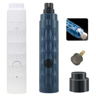 Dog Nail Grinder, Rechargeable 2-Speed Electric Dog Nail Clippers Pet Nail Trimmer with LED Light Painless Dog Nail File Paws