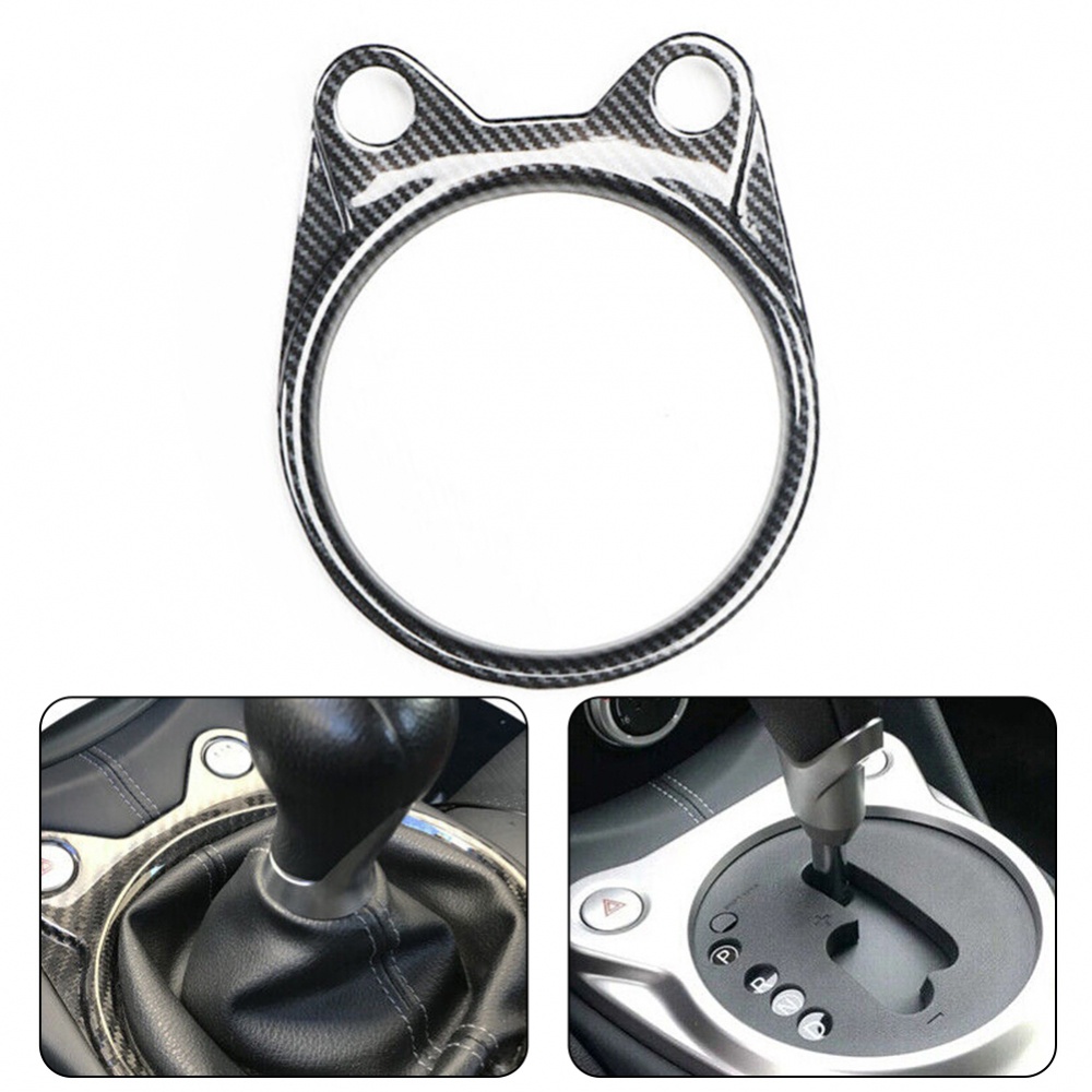 Viền Bọc Bảng Điều Khiển Cần Số Bằng ABS Họa Tiết Sợi Carbon Cho Nissan 370Z 2009-20
