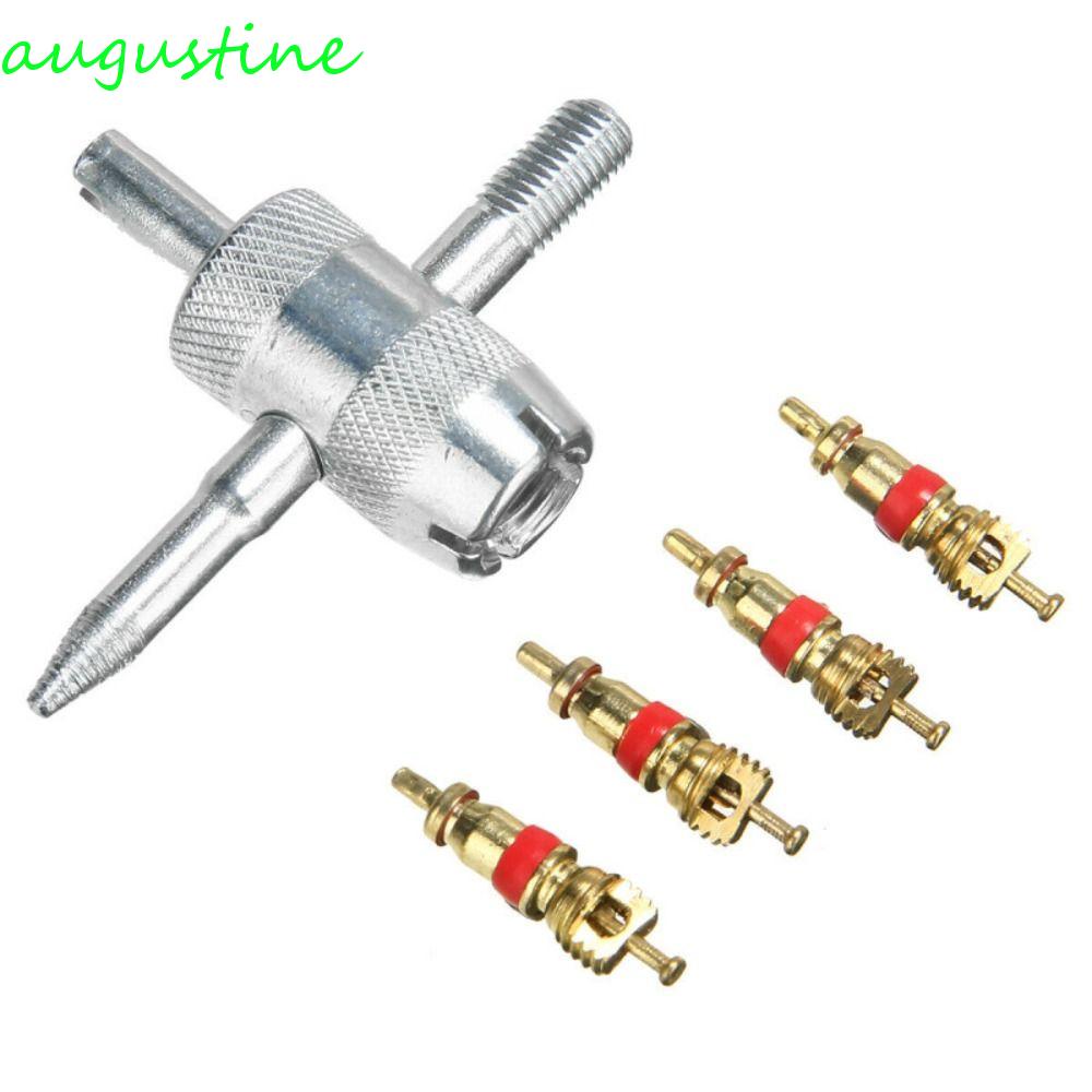 1 Bộ Dụng Cụ Tháo Lõi Van Bánh Xe Hơi 4 Chiều
