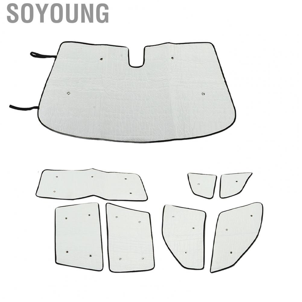 Soyoung Window Heat Shield Cover  Double Layer Reflective 210T Material Windshield Sunshade for X3 E83 2006‑2010
