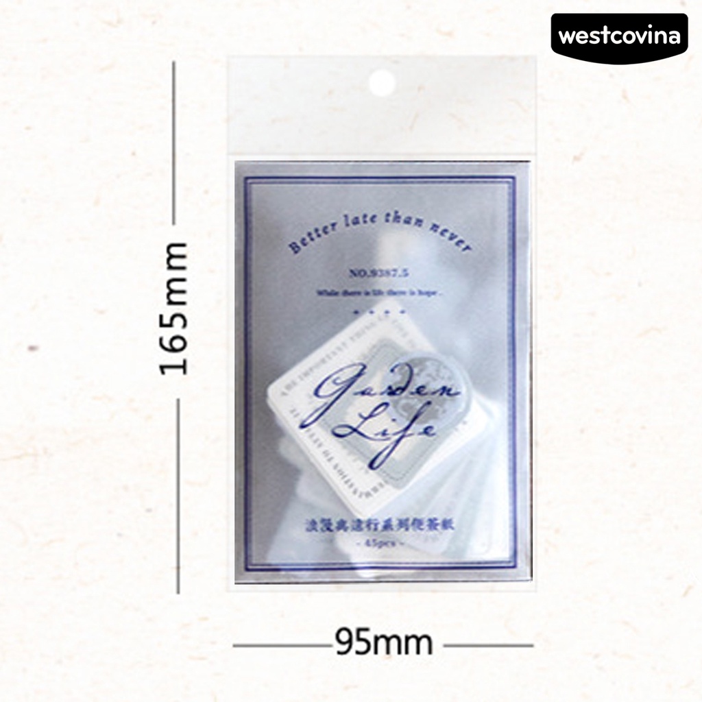 [COD]♪Set 45 Miếng Dán Khung Ảnh Tự Dính Họa Tiết Retro