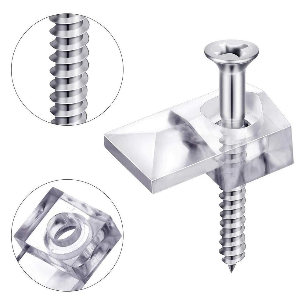 Giá Đỡ Gương Kẹp Gắn Tường Hỗ Trợ Treo Đồ Nội Thất