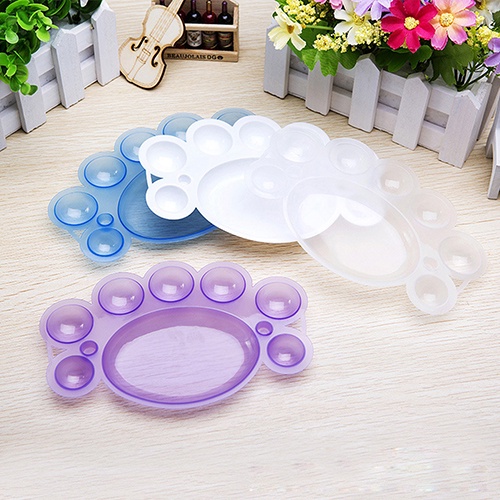 Set 2 Bảng Pha Màu Sơn Móng Hình Dấu Chân