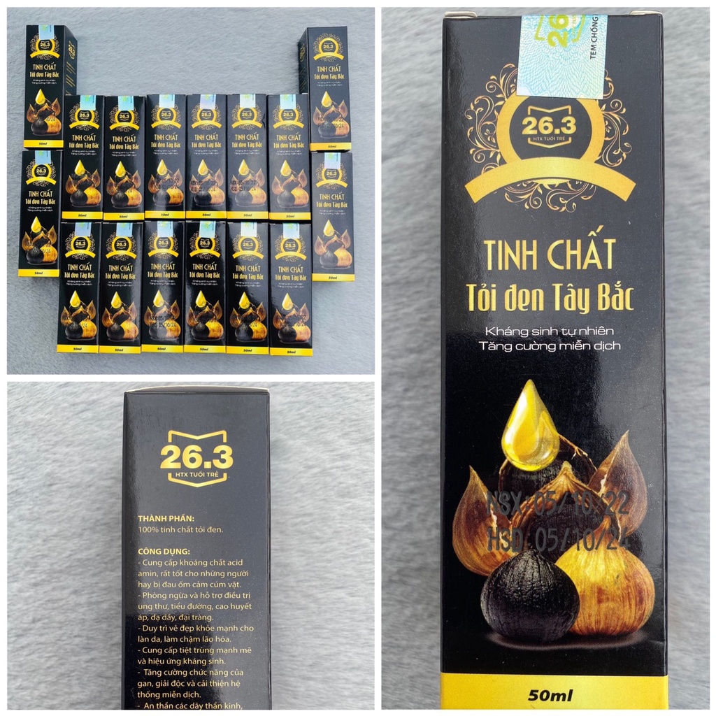 TINH CHẤT TỎI ĐEN TÂY BẮC ĐẶC BIỆT 50ML - THƠM NGON NGỌT, DỄ UỐNG