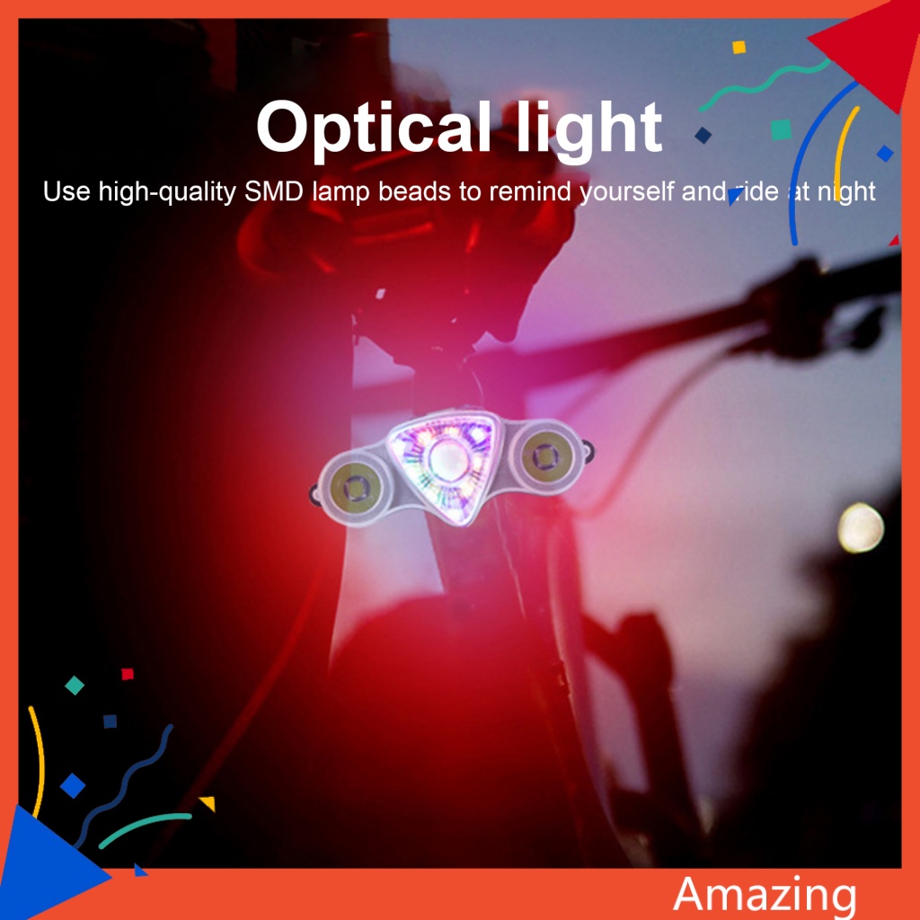 1 Bộ Đèn Hậu Cảnh Báo Độ Sáng Cao An Toàn Cho Xe Đạp