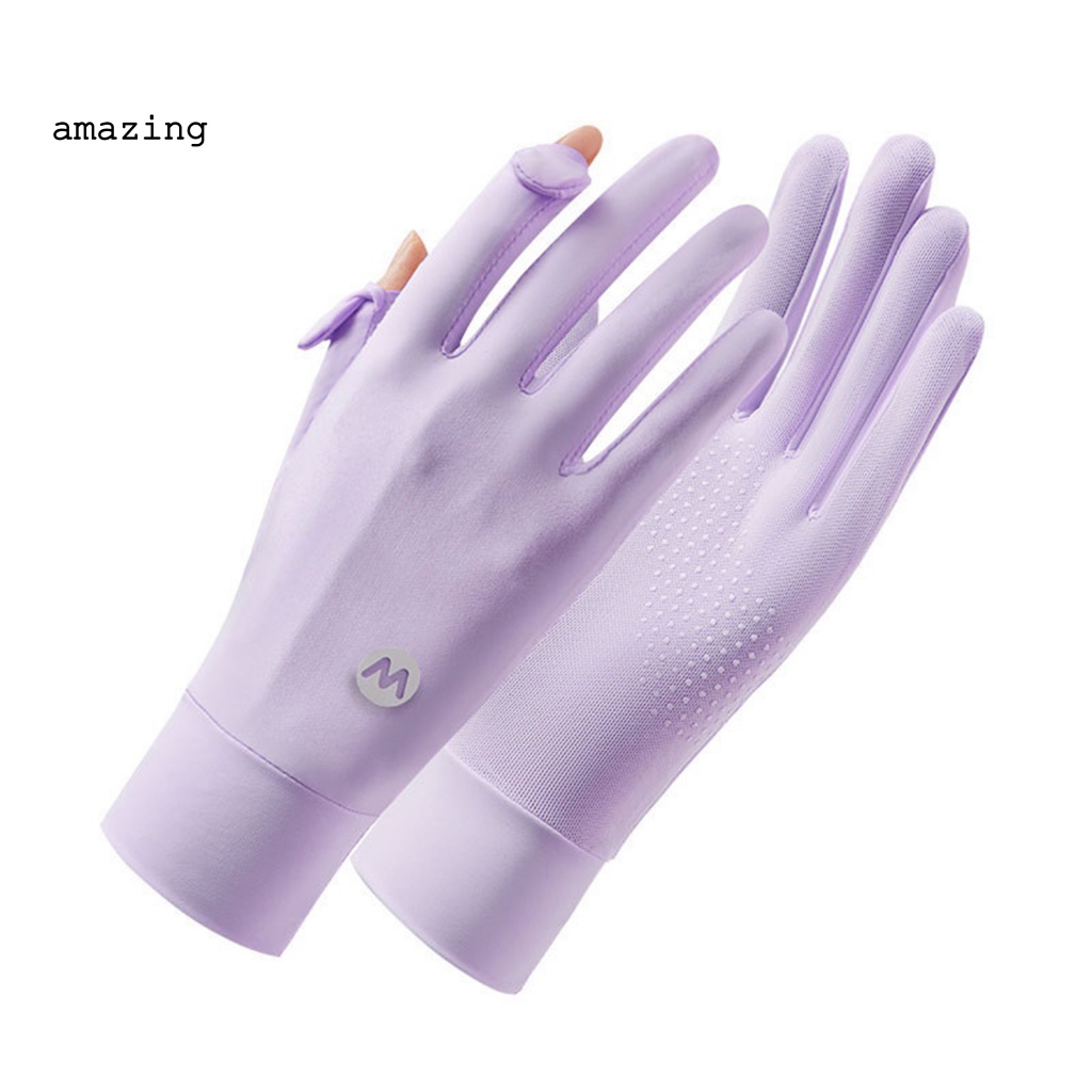 1 Đôi Găng Tay Chống Trượt Có Thể Chạm Màn Hình Cảm Ứng Thời Trang Mùa Hè Dành Cho Nữ