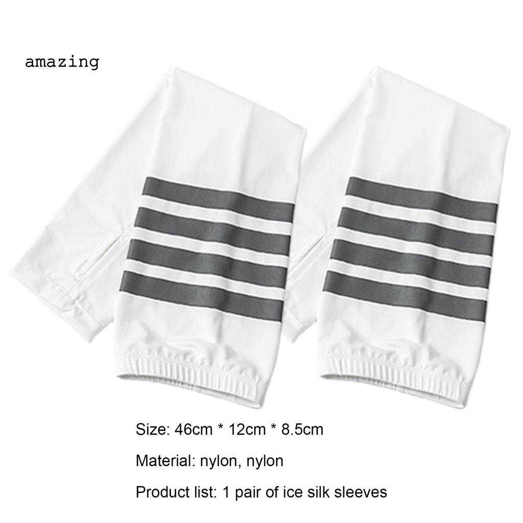 1 Cặp Vỏ Bọc Cánh Tay Bằng Lụa Lạnh Chống Biến Dạng Chống Mài Mòn Cho Hoạt Động Thể Thao Ngoài Trời