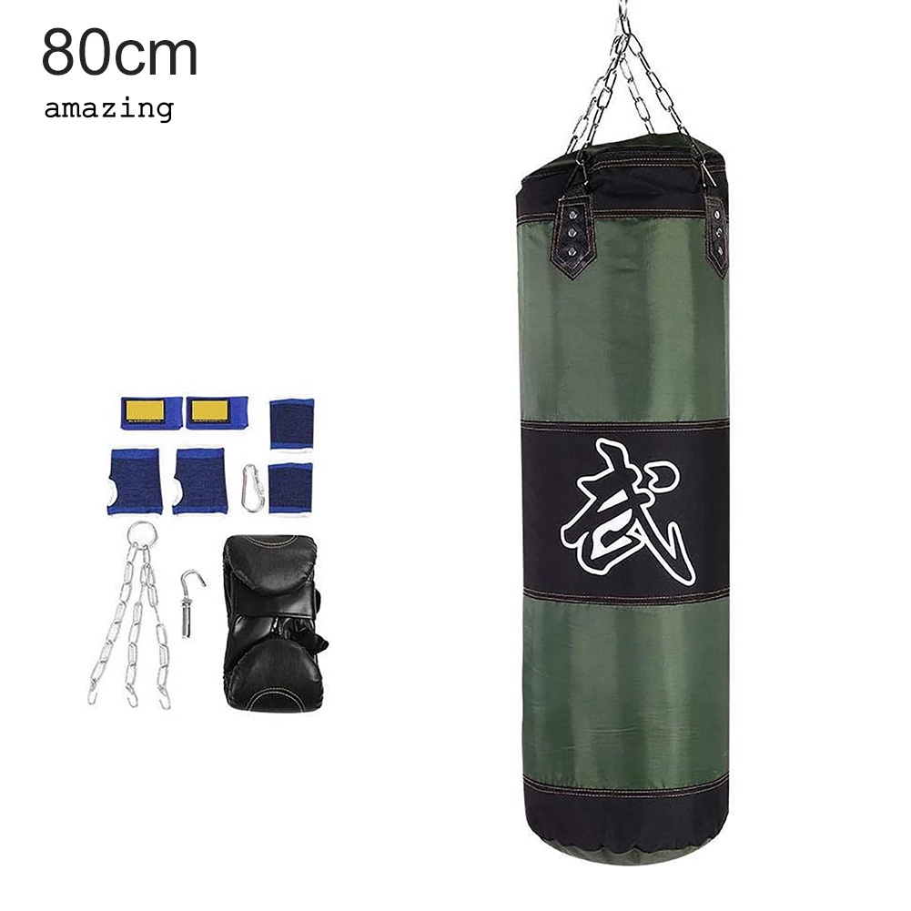 Bộ Bao Cát + Găng Tay + Găng Tay Treo Tập Luyện Đấm Bốc MMA