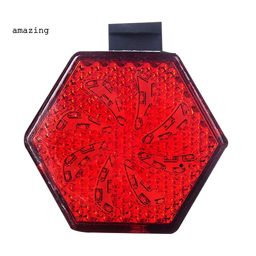 Đèn Cảnh Báo Chống Thấm Nước Có Thể Sạc Lại Bằng Cổng USB Gắn Đuôi Xe Đạp